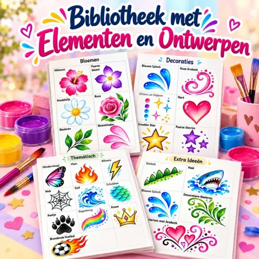Bibliotheek met elementen en ontwerpen