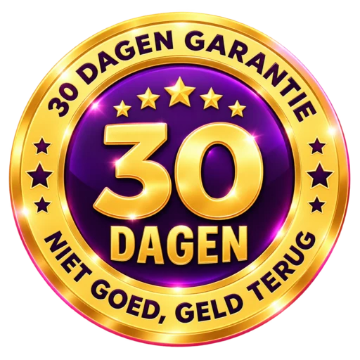 30 dagen tevredenheidsgarantie of uw geld terug